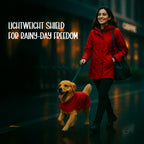 ZephyrLite Vest | Waterproof Dog Raincoat | Lightweight, Easy to Wear, Adjustable Fit - Tilting Heads