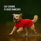 ZephyrLite Vest | Waterproof Dog Raincoat | Lightweight, Easy to Wear, Adjustable Fit - Tilting Heads