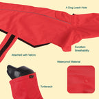 ZephyrLite Vest | Waterproof Dog Raincoat | Lightweight, Easy to Wear, Adjustable Fit - Tilting Heads