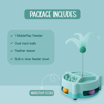 NibblePlay Feeder Cat Toy | Play, Engage & Feed in One Fun Product