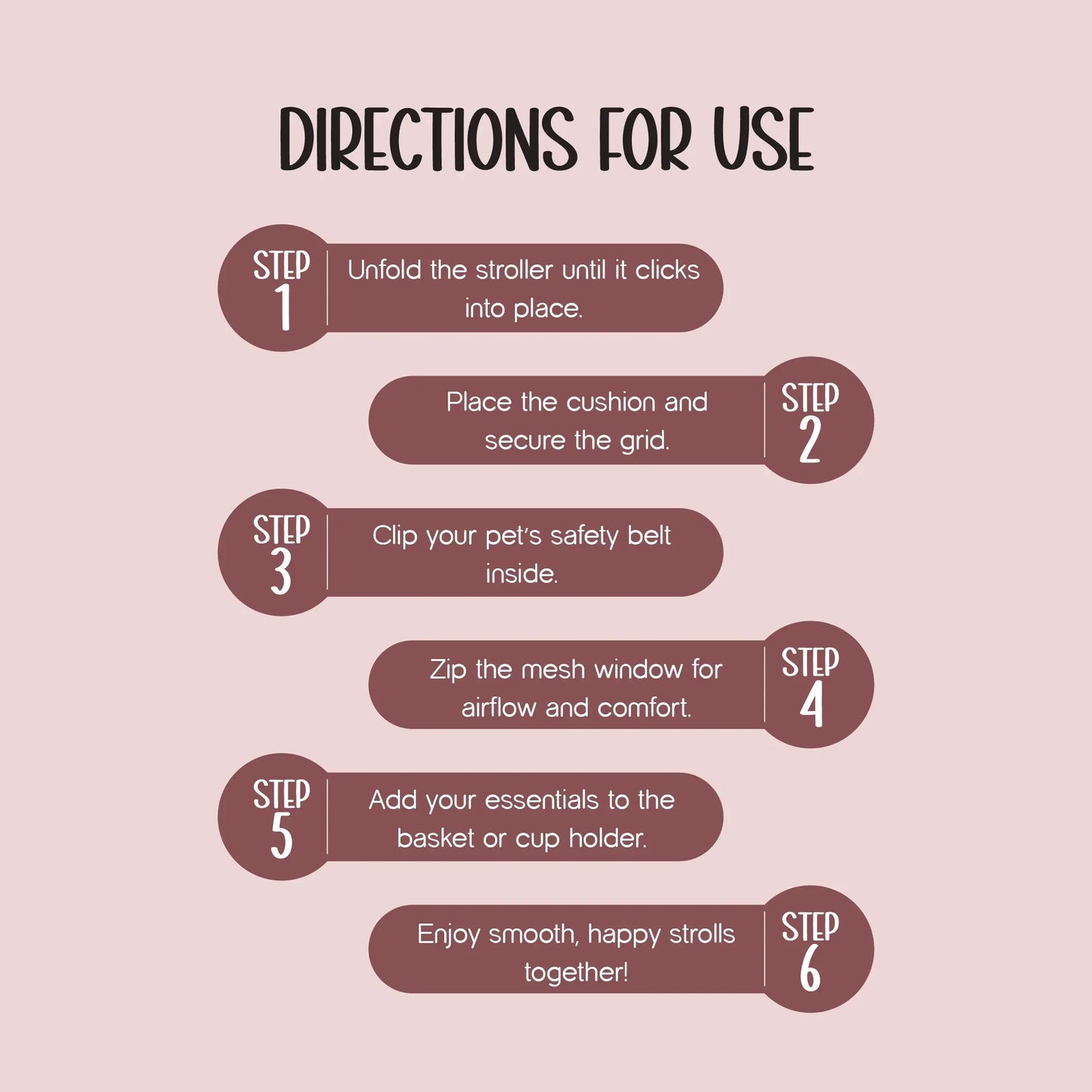 NimbusShield Stroller | Foldable, Lightweight Pet Stroller | Comfort & Safety on Every Walk - Tilting Heads