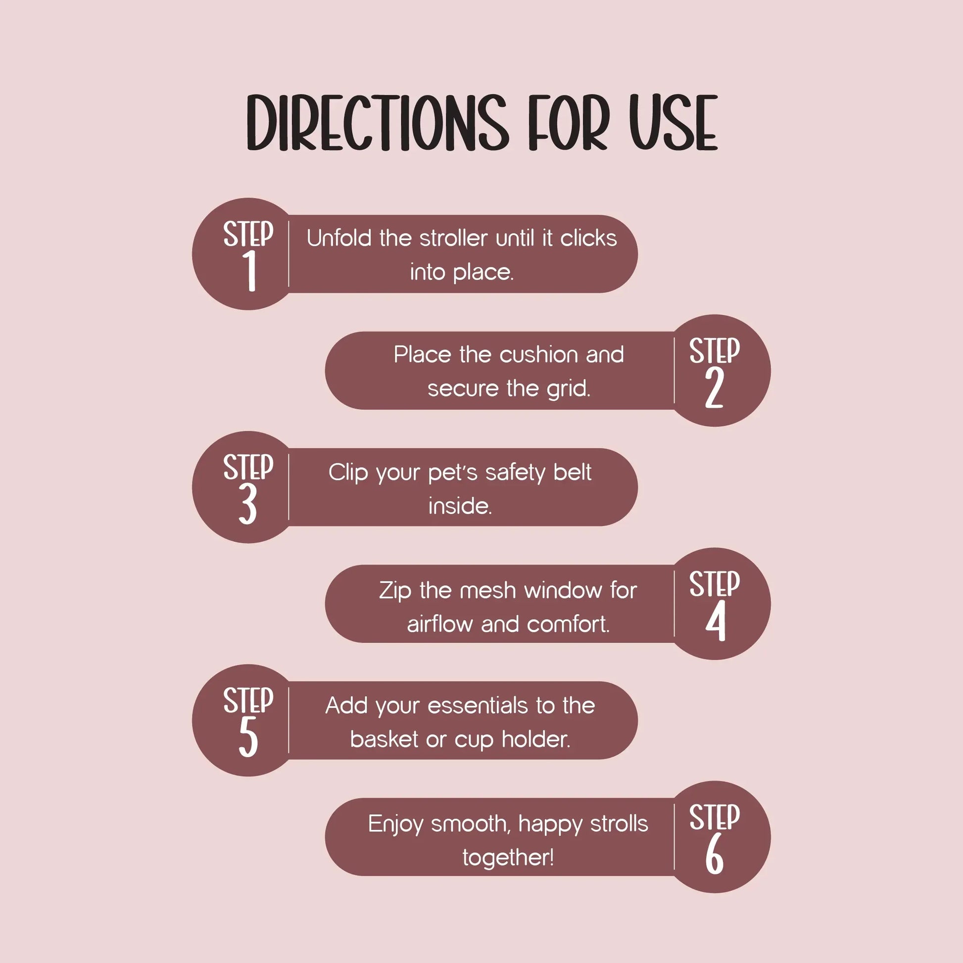 NimbusShield Stroller | Foldable, Lightweight Pet Stroller | Comfort & Safety on Every Walk - Tilting Heads