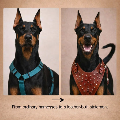 Stormborn Harness – Premium Leather Harness for Strong Dogs - Tilting Heads