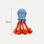 OctoSqueak Toy | Squeaky Rope Tug Toy for Dogs