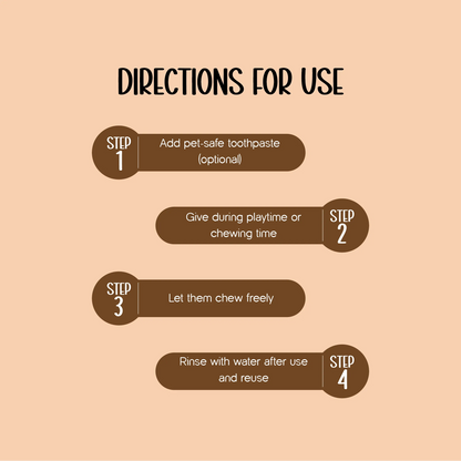 OralEase Chew Toy | Cleans Teeth, Massages Gums for Dogs & Cats