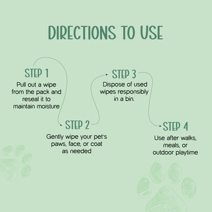Gentle Pet Wipes | Hypoallergenic, Biodegradable & Soothing Care