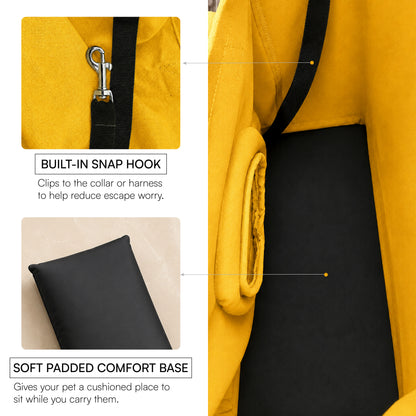 PocketPup Tote Bag - Travel Ready Breathable Tote for Small Pets up to 6.5 kg