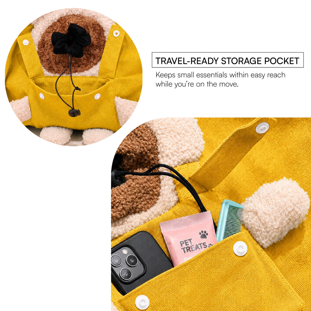 PocketPup Tote Bag - Travel Ready Breathable Tote for Small Pets up to 6.5 kg