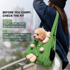 PocketPup Tote Bag - Travel Ready Breathable Tote for Small Pets up to 6.5 kg