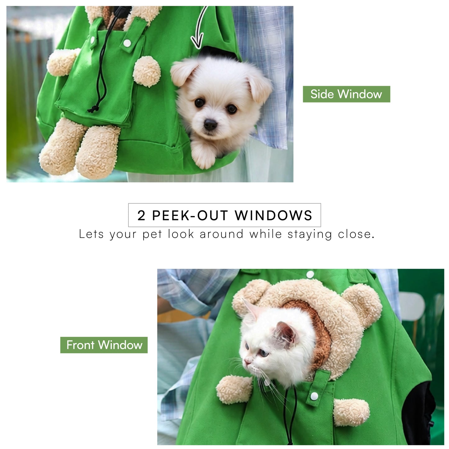 PocketPup Tote Bag - Travel Ready Breathable Tote for Small Pets up to 6.5 kg