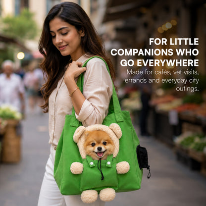 PocketPup Tote Bag - Travel Ready Breathable Tote for Small Pets up to 6.5 kg