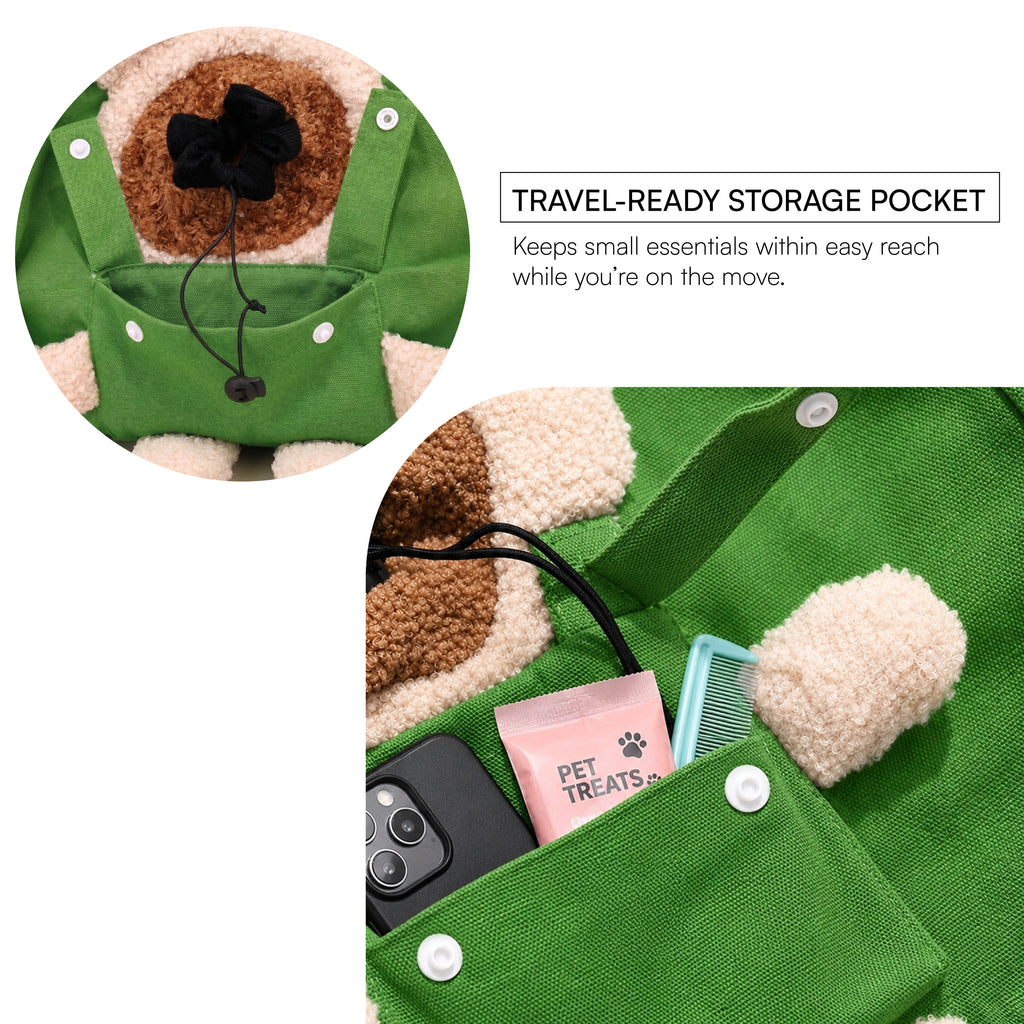 PocketPup Tote Bag - Travel Ready Breathable Tote for Small Pets up to 6.5 kg