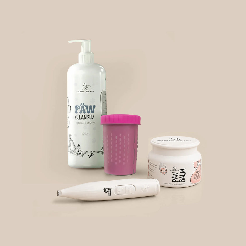 Paw Care Kit | Clean, Moisturize & Trim Paws After Walks | Complete Daily Paw Hygiene Set