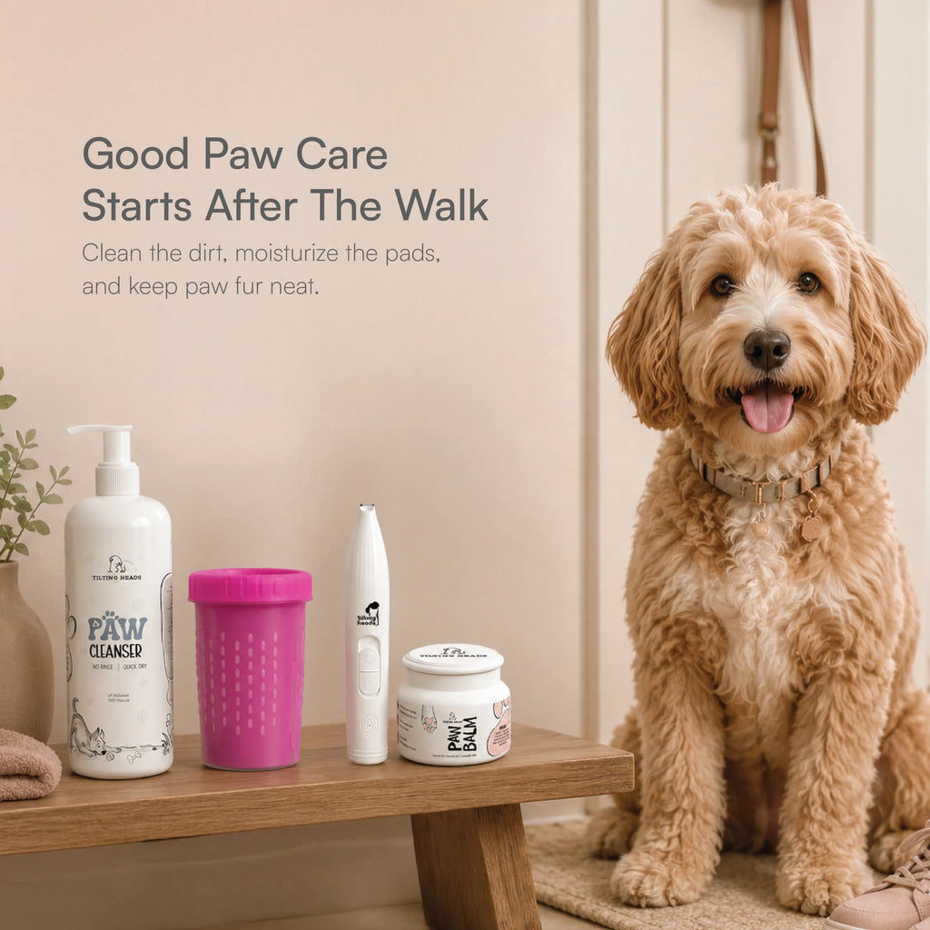 Paw Care Kit | Clean, Moisturize & Trim Paws After Walks | Complete Daily Paw Hygiene Set