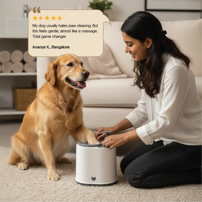 PawTech Cleaner– Electric Pet Paw Cleaning Device with 500ml Pet Paw Cleaning Solution