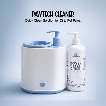 PawTech Cleaner– Electric Pet Paw Cleaning Device with 500ml Pet Paw Cleaning Solution