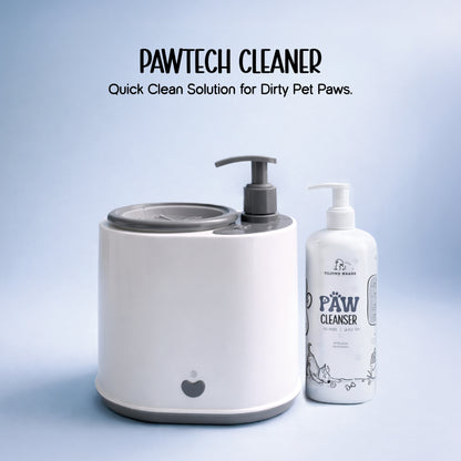 PawTech Cleaner– Electric Pet Paw Cleaning Device with 500ml Pet Paw Cleaning Solution