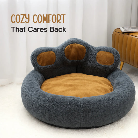 Pebble Pod | Plush Paw Bed | Washable Comfort for Cats & Small Dogs