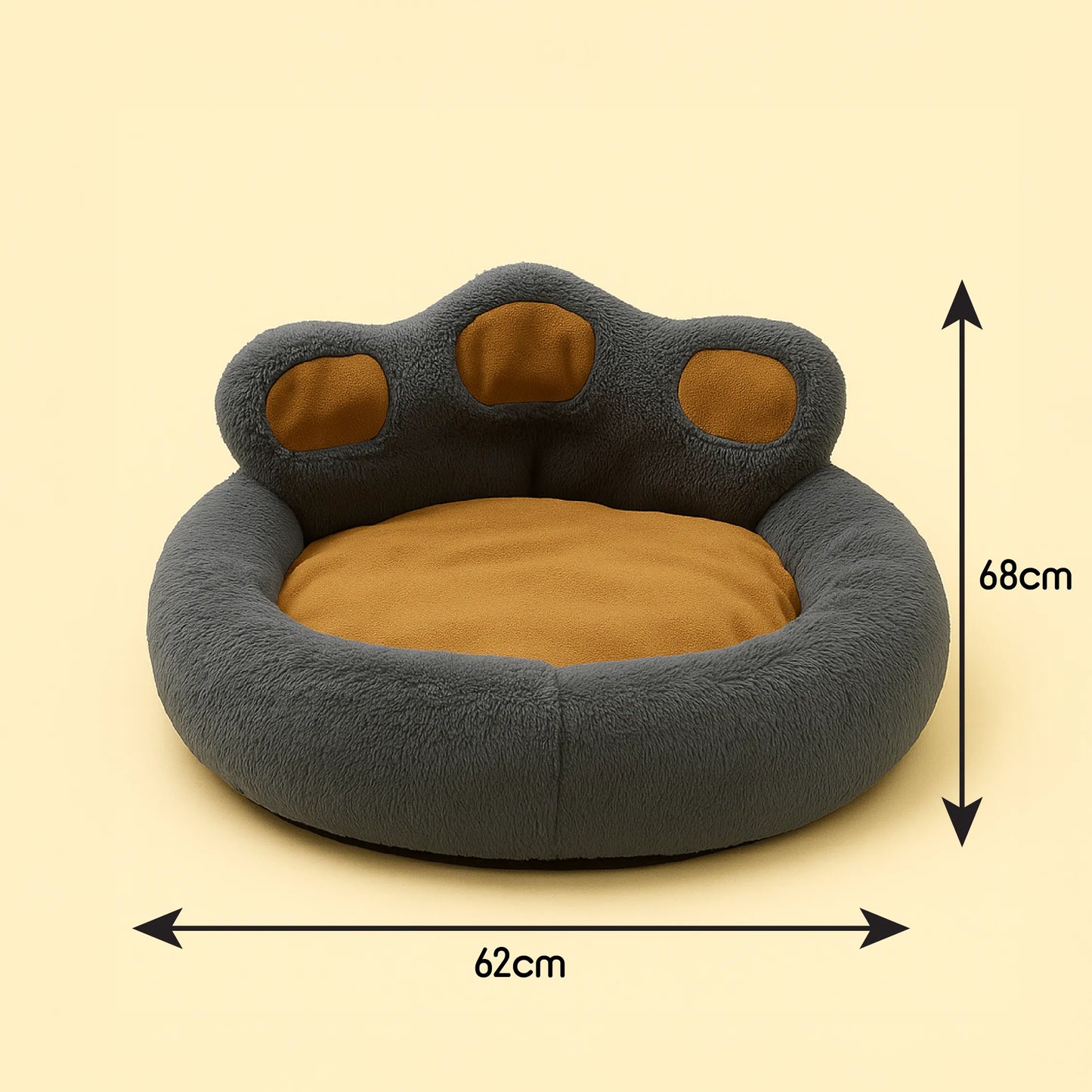 Pebble Pod | Plush Paw Bed | Washable Comfort for Cats & Small Dogs