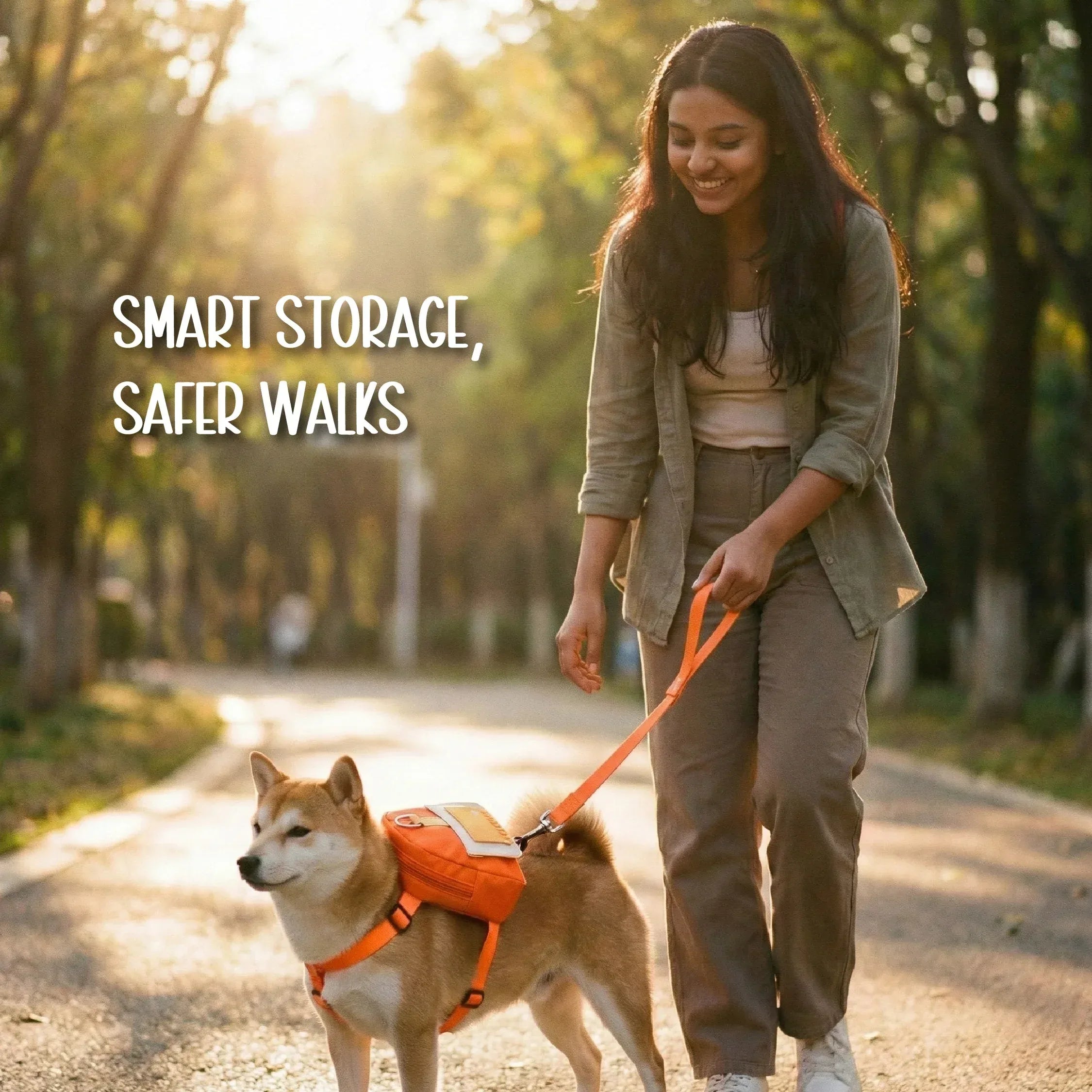 PetCore Satchel | With Matching Leash | Their Own Backpack | Easy Walk Control - Tilting Heads