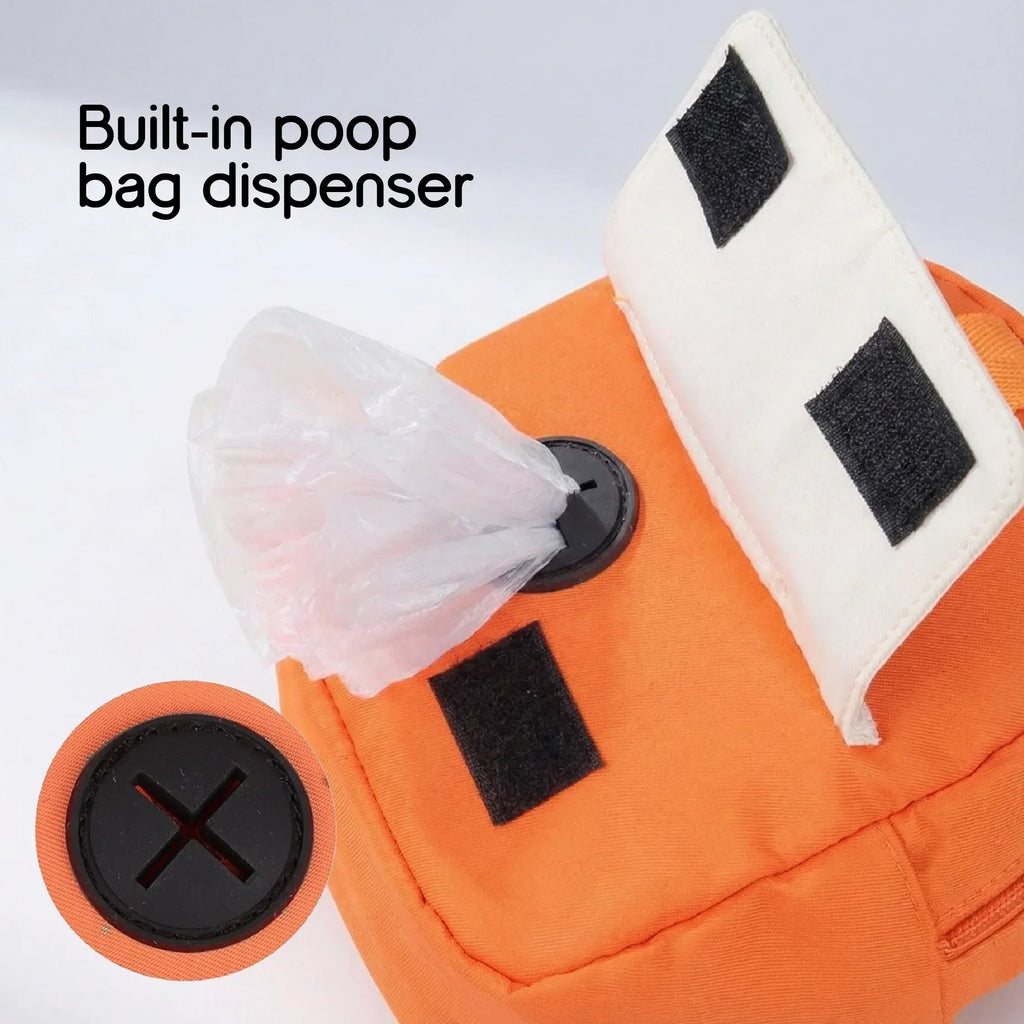 PetCore Satchel | With Matching Leash | Their Own Backpack | Easy Walk Control - Tilting Heads
