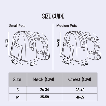 PetCore Satchel | With Matching Leash | Their Own Backpack | Easy Walk Control