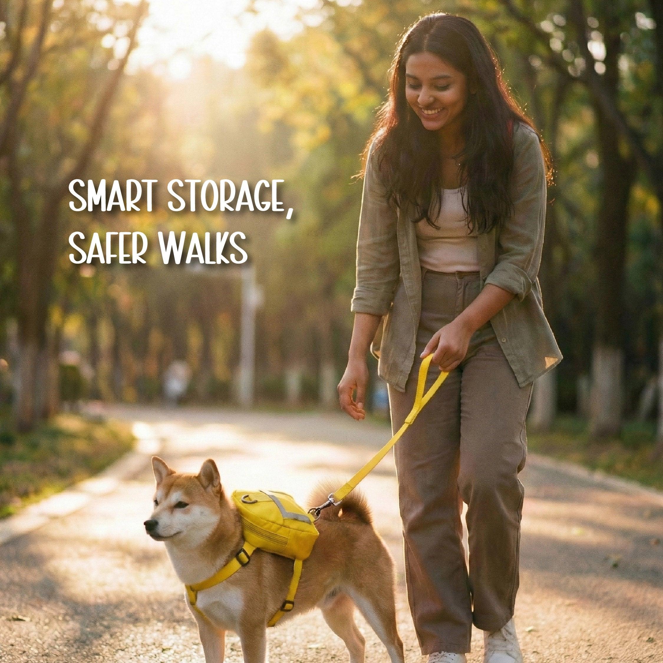 PetCore Satchel | With Matching Leash | Their Own Backpack | Easy Walk Control - Tilting Heads