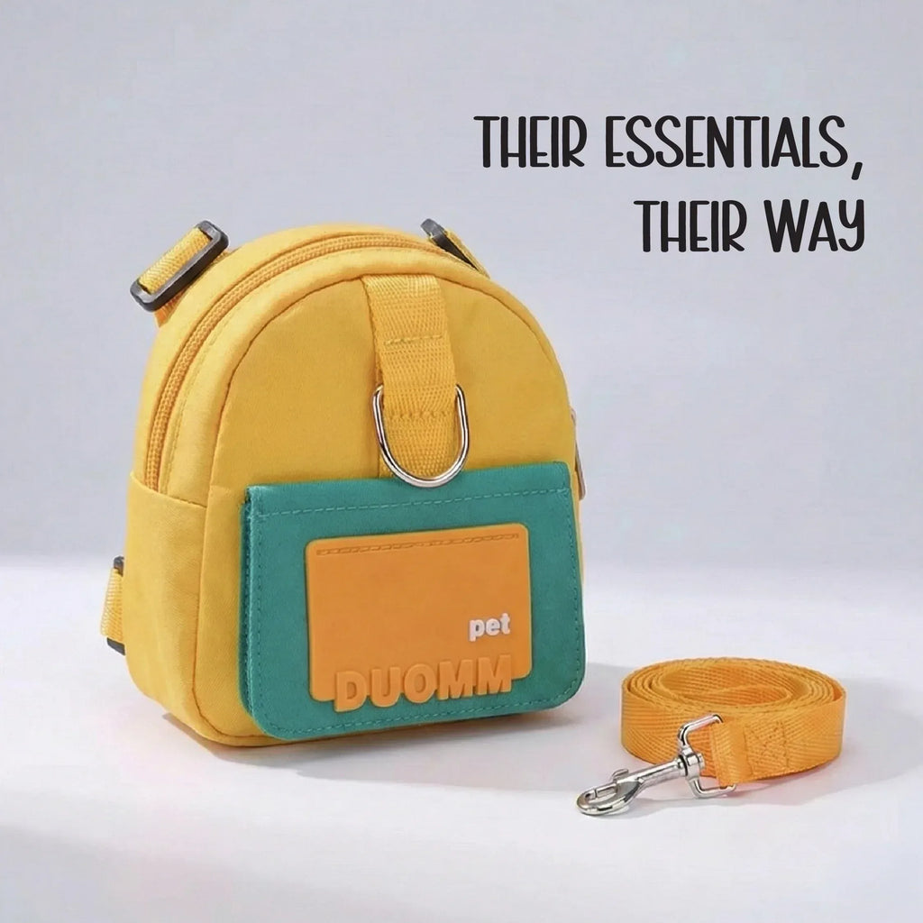 PetCore Satchel | With Matching Leash | Their Own Backpack | Easy Walk Control - Tilting Heads