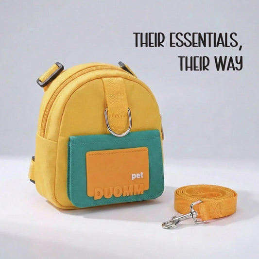 PetCore Satchel | With Matching Leash | Their Own Backpack | Easy Walk Control - Tilting Heads