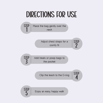 PetCore Satchel | With Matching Leash | Their Own Backpack | Easy Walk Control