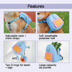 PetCore Satchel | With Matching Leash | Their Own Backpack | Easy Walk Control - Tilting Heads