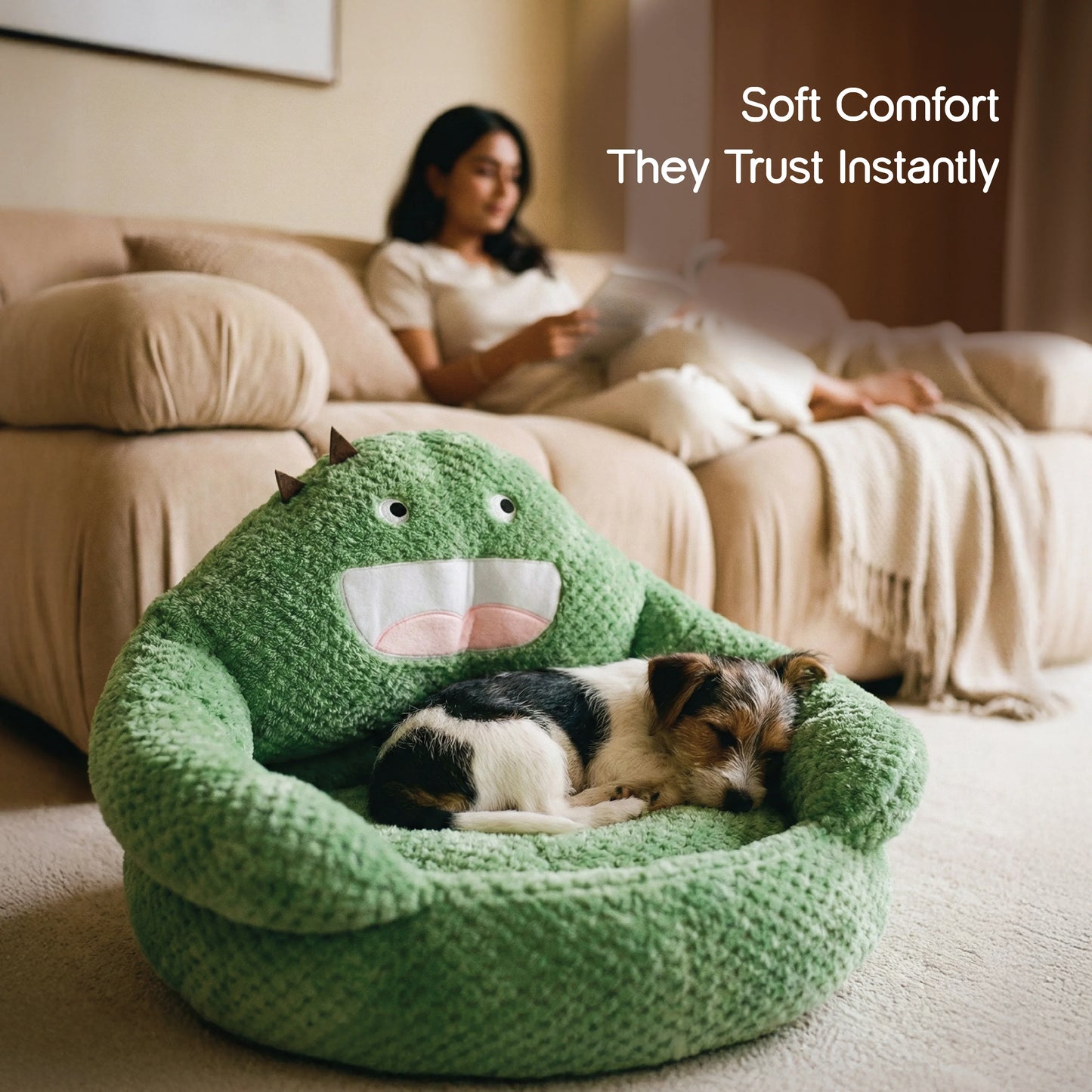 Plume Bed – Ultra-Soft Calming Bed for Cats & Small Pets - Tilting Heads