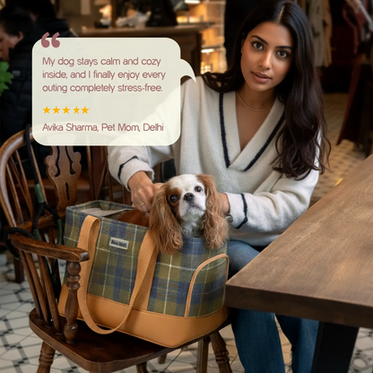 Pomelo Carrier Bag | Travel in Comfort | Secure & Stylish Pet Carrier - Tilting Heads