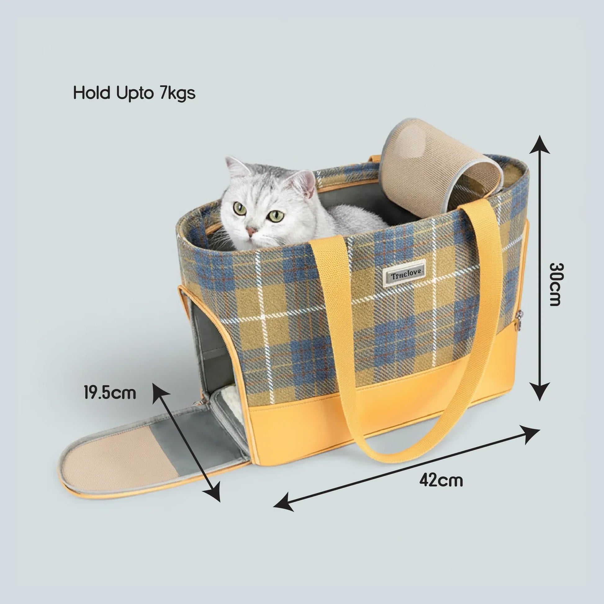Pomelo Carrier Bag | Travel in Comfort | Secure & Stylish Pet Carrier - Tilting Heads
