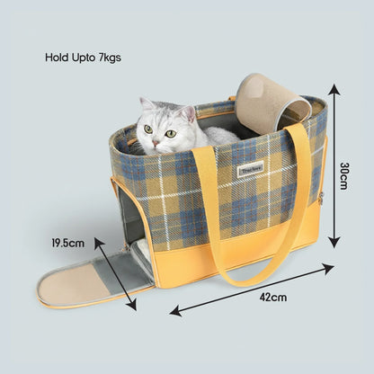 Pomelo Carrier Bag | Travel in Comfort | Secure & Stylish Pet Carrier - Tilting Heads