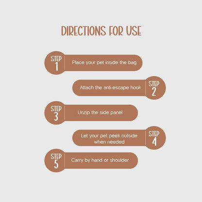 Pomelo Carrier Bag | Travel in Comfort | Secure & Stylish Pet Carrier - Tilting Heads