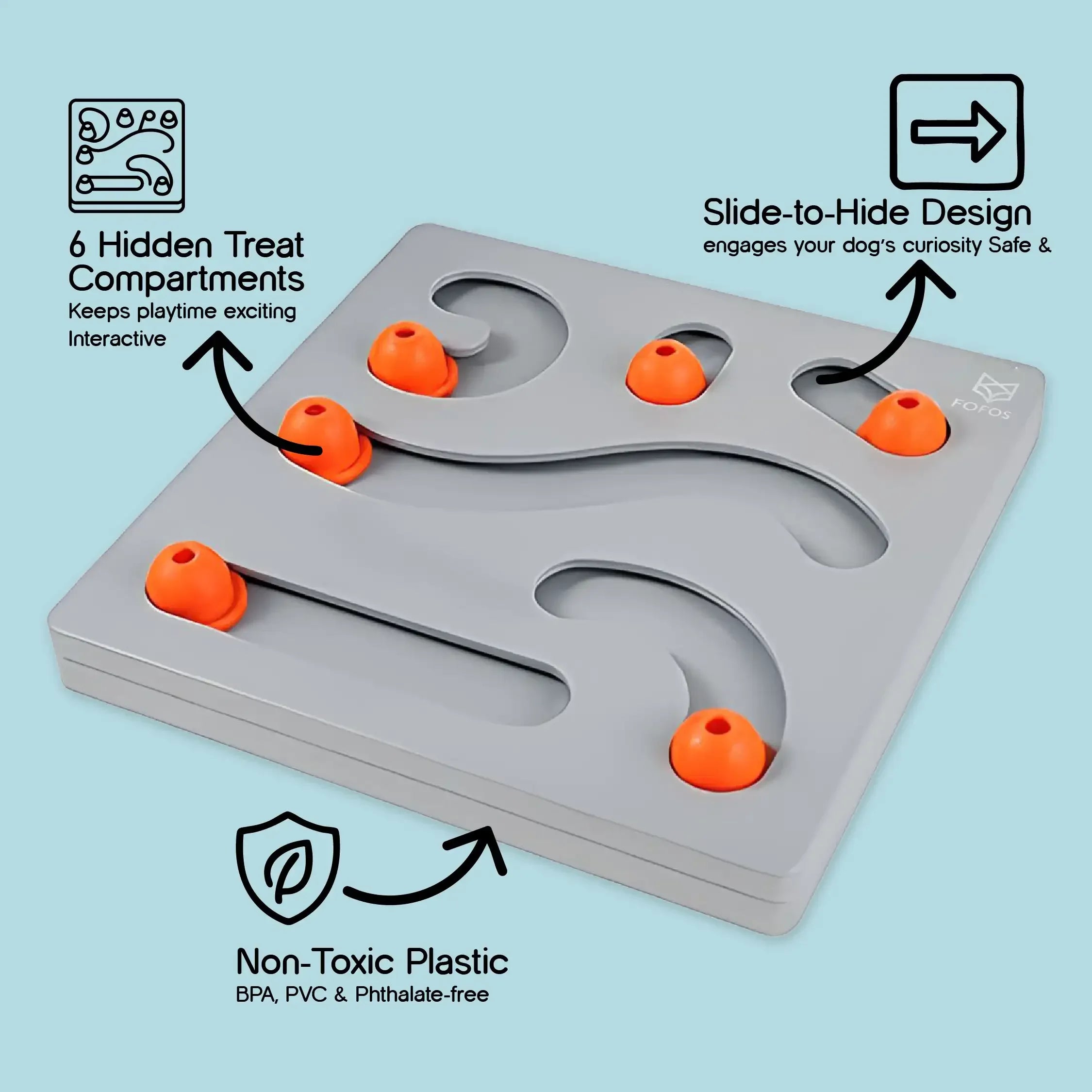 PupIQ Playboard | Smart Puzzle Toy | Boredom-Free Play - Tilting Heads