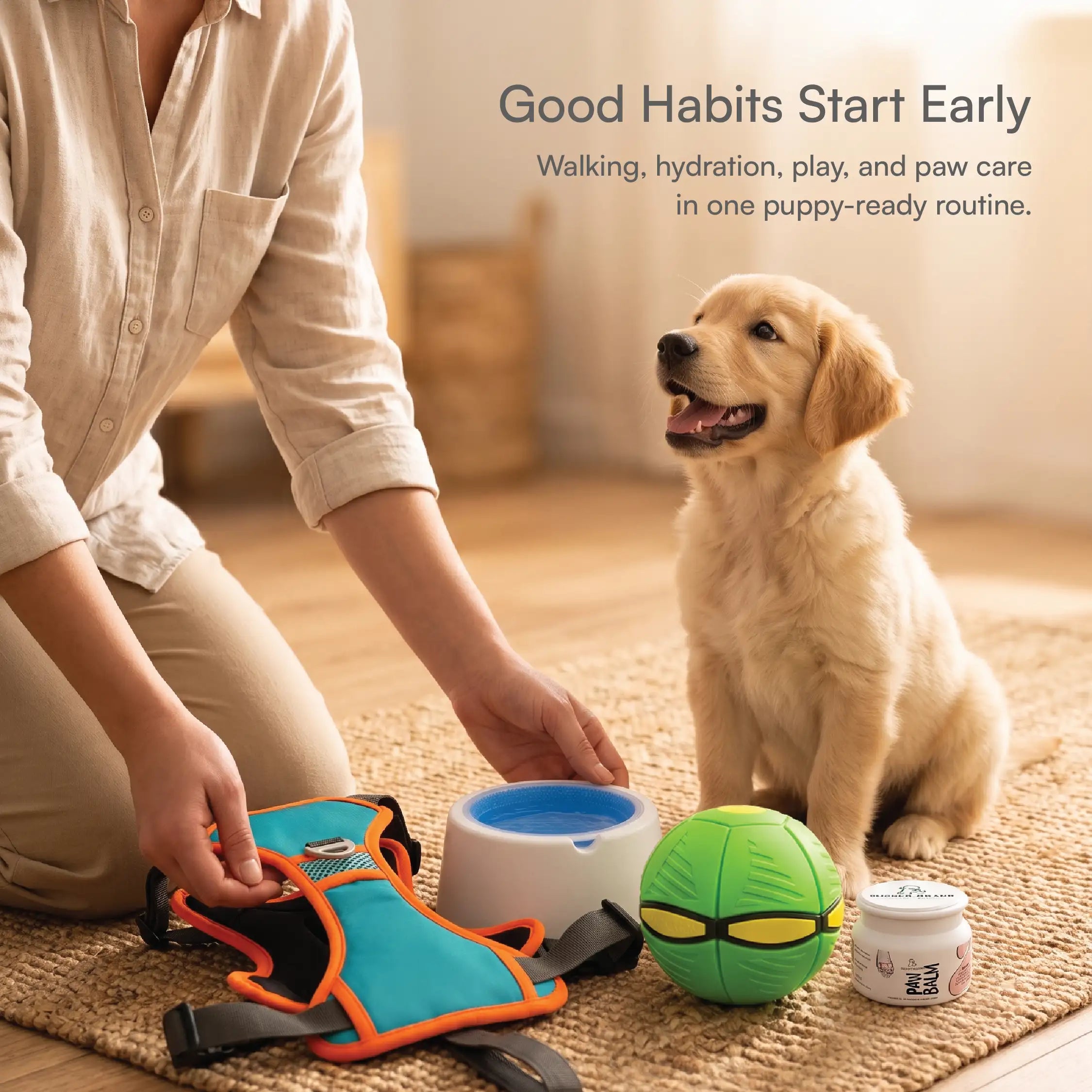 Puppy Starter Pack | Walk, Sip, Fetch & Protect