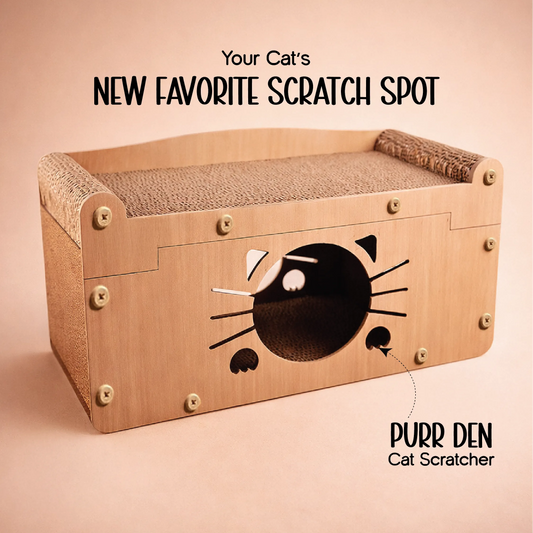 Purr Den Cat Scratcher – Scratch, Play & Lounge in One Cozy Hideout