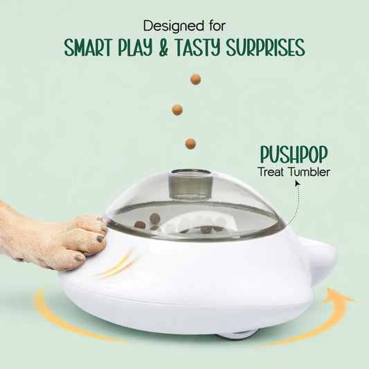 PushPop Treat Tumbler – Interactive Treat Dispensing Toy for Dogs