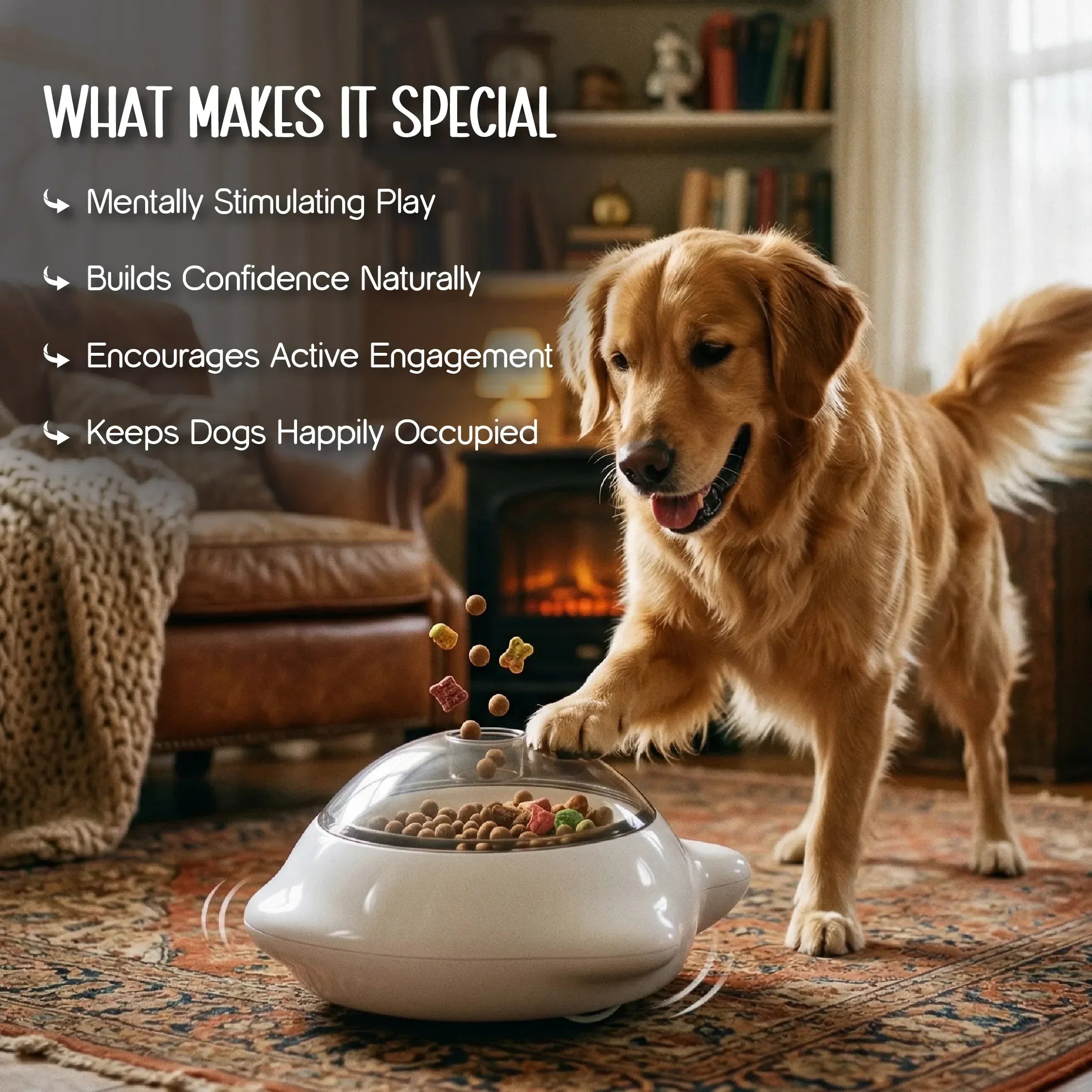 PushPop Treat Tumbler – Interactive Treat Dispensing Toy for Dogs