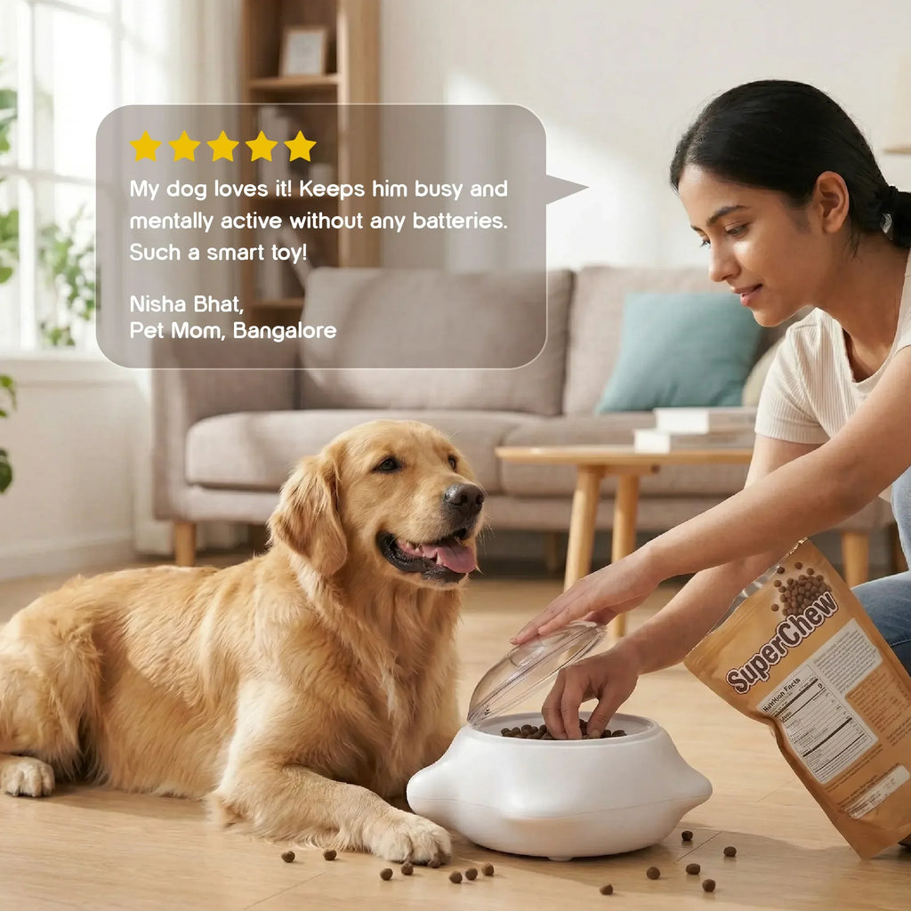 PushPop Treat Tumbler – Interactive Treat Dispensing Toy for Dogs