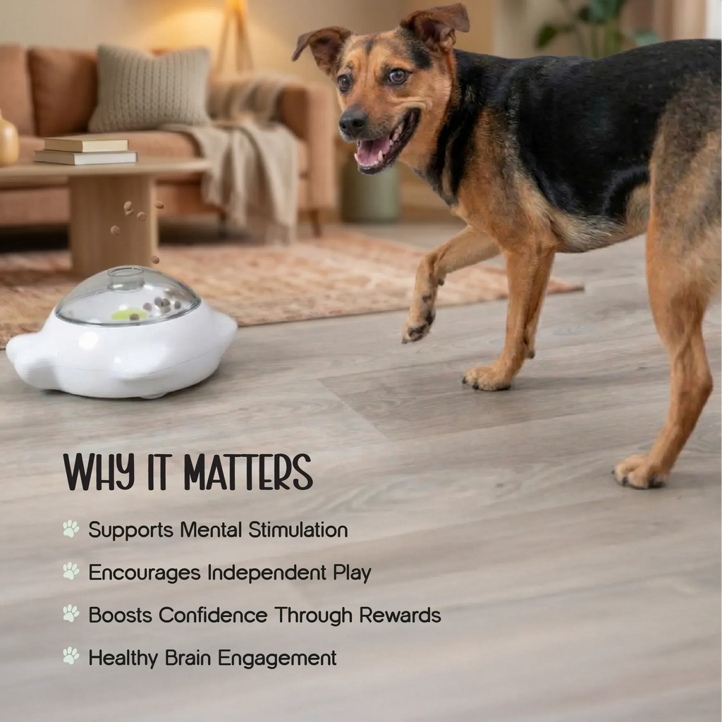 PushPop Treat Tumbler – Interactive Treat Dispensing Toy for Dogs