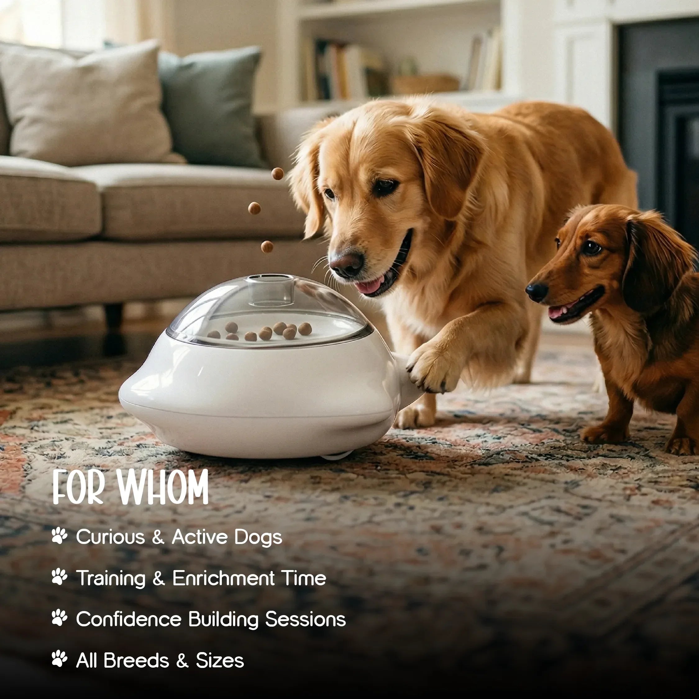 PushPop Treat Tumbler – Interactive Treat Dispensing Toy for Dogs