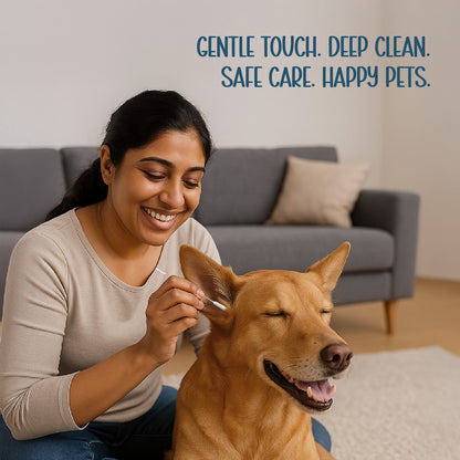 EarEase Pet Swabs – Gentle Cleaning for Pets’ Ears, Eyes & More