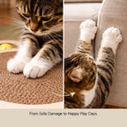 Quad Spin Scratcher – Interactive Scratching & Rolling Play Toy for Cats
