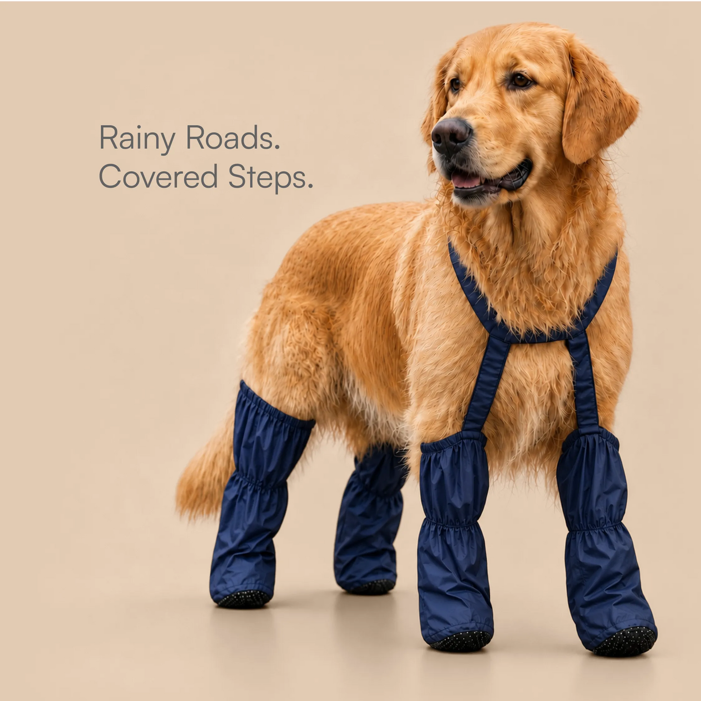 Pawveralls Suspender Boots For Dogs | Secure, Flexible & Weather-Ready | For Daily Walks & Outdoor Adventures| All-Terrain