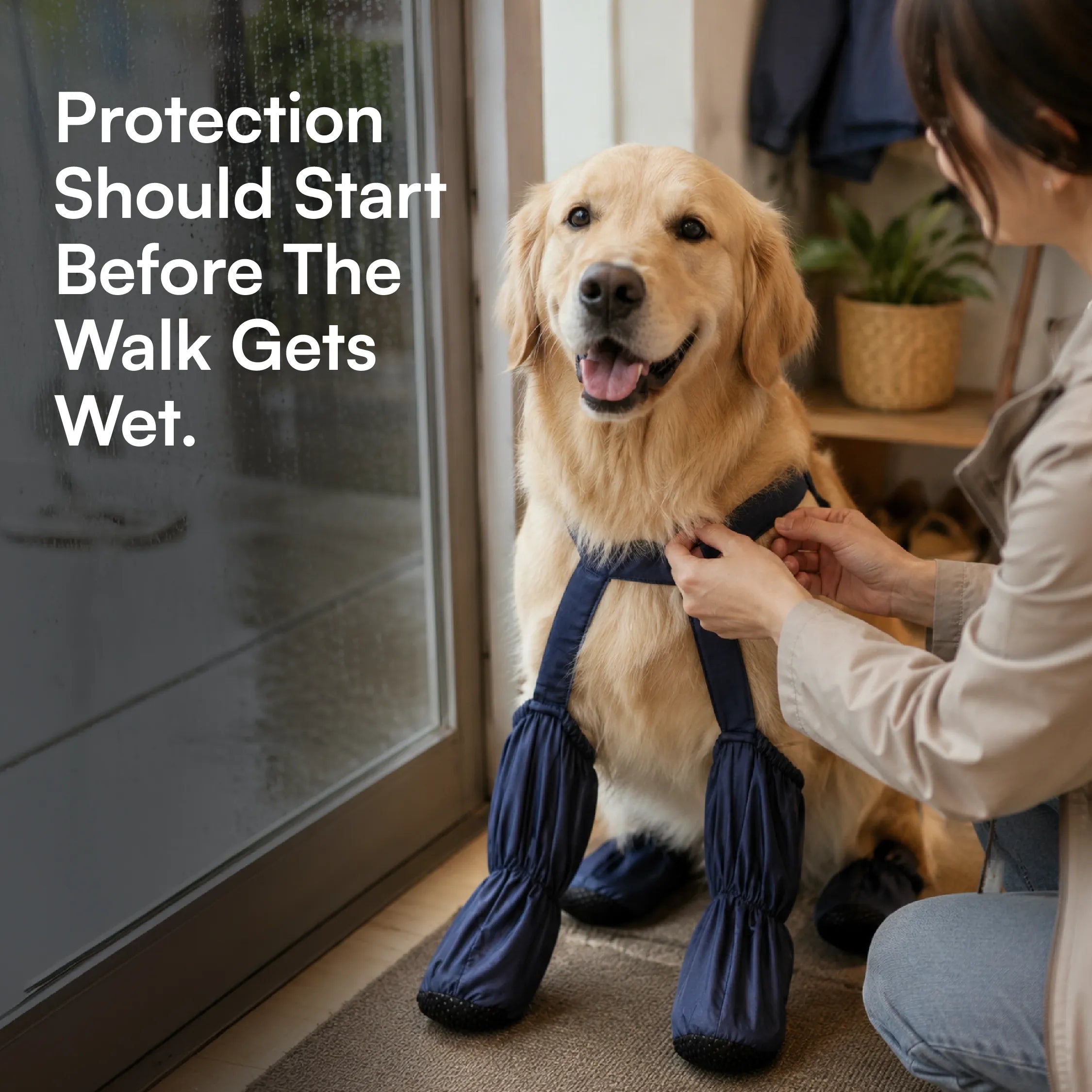 Pawveralls Suspender Boots For Dogs | Secure, Flexible & Weather-Ready | For Daily Walks & Outdoor Adventures| All-Terrain