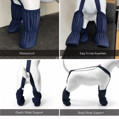 Pawveralls Suspender Boots For Dogs | Secure, Flexible & Weather-Ready | For Daily Walks & Outdoor Adventures| All-Terrain
