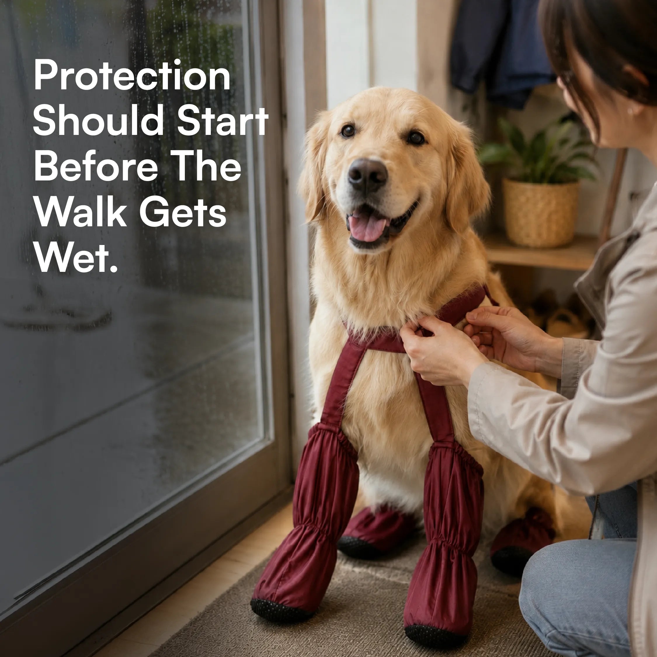 Pawveralls Suspender Boots For Dogs | Secure, Flexible & Weather-Ready | For Daily Walks & Outdoor Adventures| All-Terrain